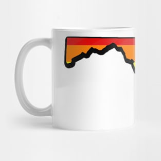 Rainbow Maryland Outline Mug